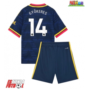Arsenal Viktor Gyokeres #14 Segunda Equipación Niños 2026-27 Manga Corta (+ Pantalones cortos)